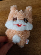 ATEEZ Jjongrami Fluffy Plush Keyring Hongjoong, front of the fluffy orange-and-white plush