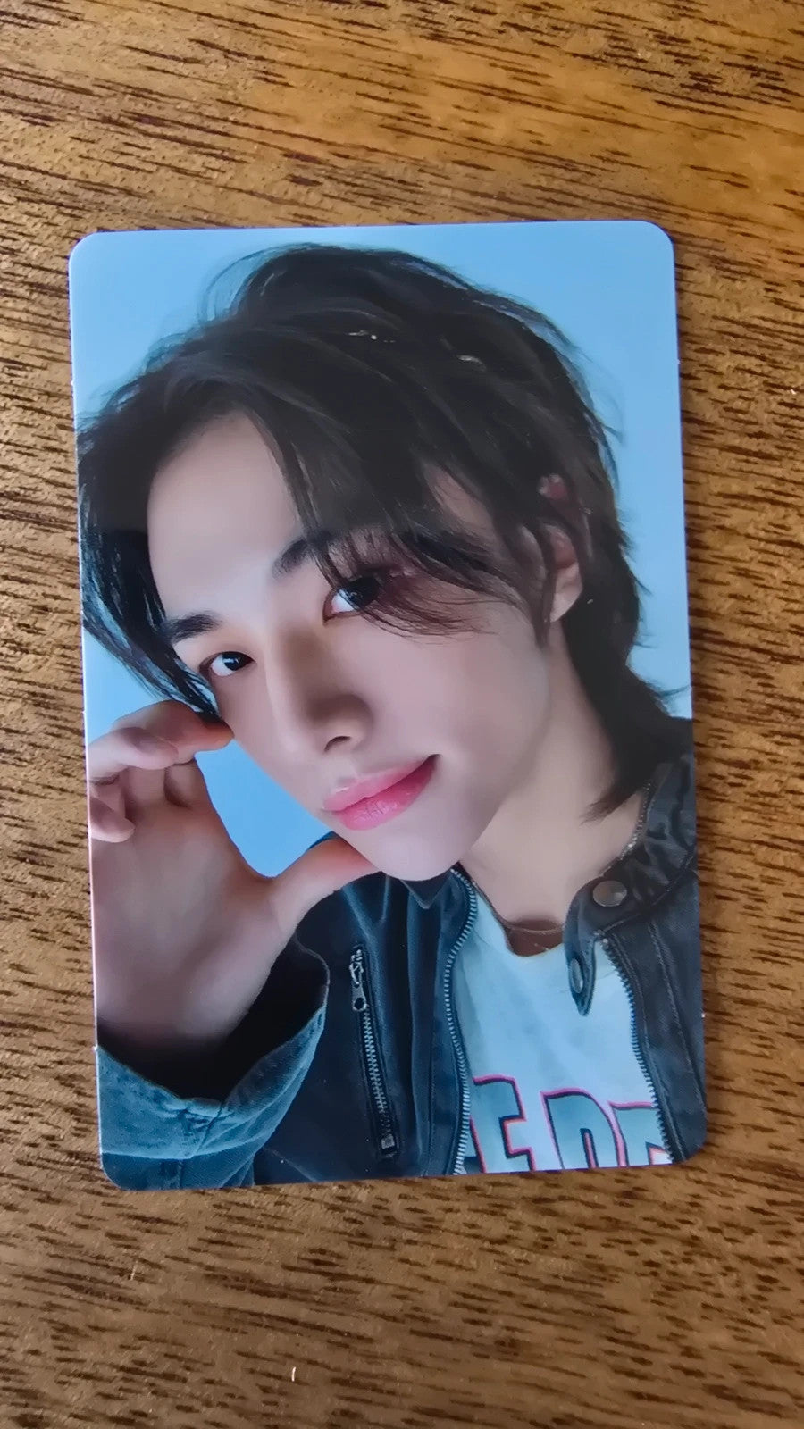 Stray Kids Hyunjin Social Path / Super Bowl Photocard (Limited A, White Back) — front