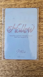 Stray Kids Hyunjin Hollow Photocard (Sony Music Shop POB) — reverse