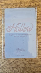 Stray Kids Changbin Hollow Photocard (Sony Music Shop POB) — reverse