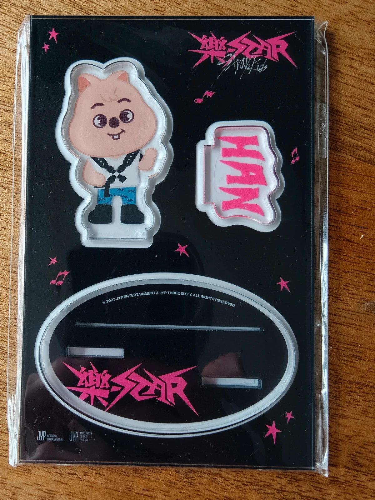 Stray Kids SKZOO HAN QUOKKA Acrylic Stand (ROCK-STAR) — front view