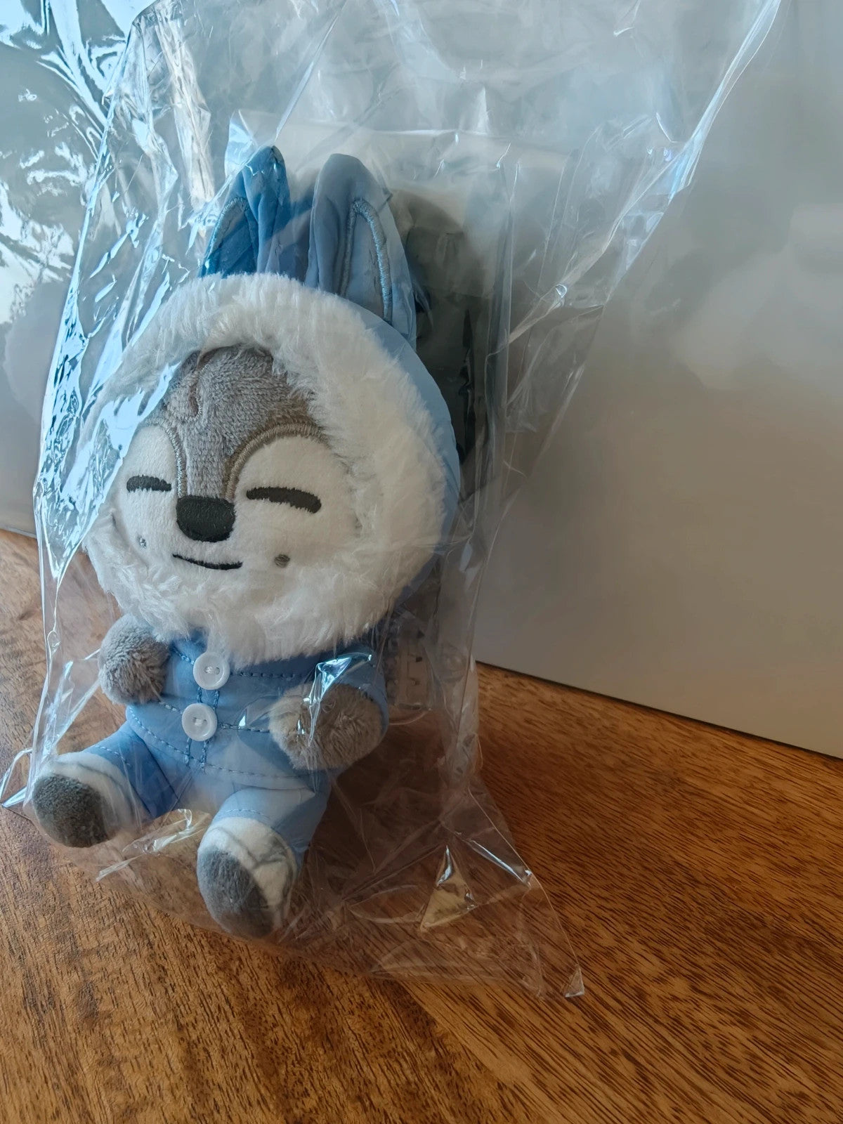 Stray Kids SKZOO Wolf Chan Phone Holder (dominATE JAPAN), front of the packaged wolf phone holder