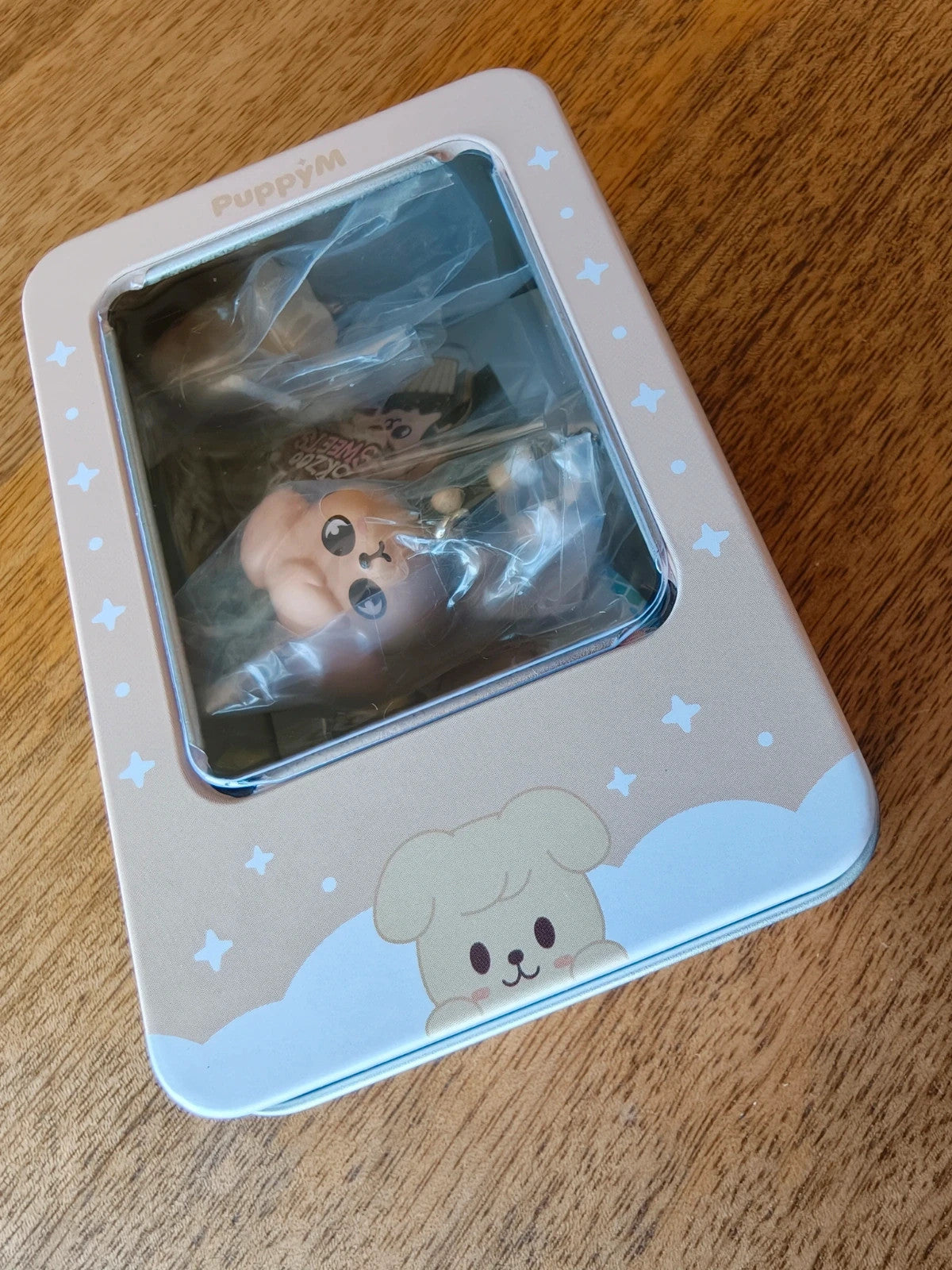 Stray Kids SKZOO PuppyM Merchandise Set, merchandise packed inside the tin
