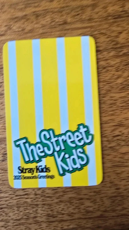 Stray Kids Han The Street Kids Photocard (Pre-order Benefit) — reverse design