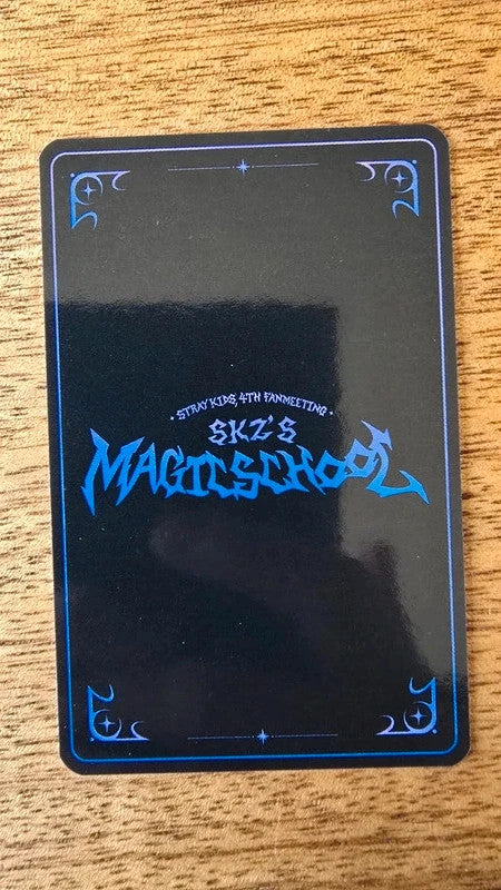 Stray Kids Han SKZ'S MAGIC SCHOOL Photocard (Box Tape Inclusion) — reverse