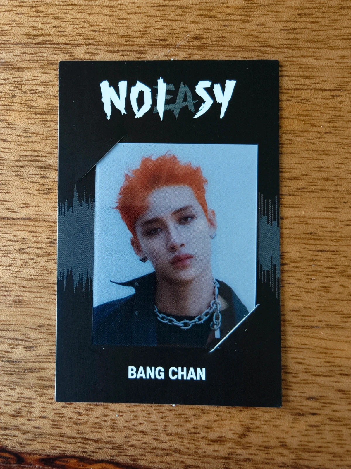 Stray Kids Bang Chan NOEASY Photocard (Frame POB) — front