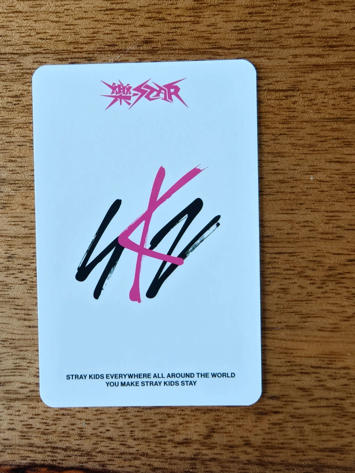 Stray Kids Bang Chan ROCK-STAR Photocard (Soundwave POB) — reverse