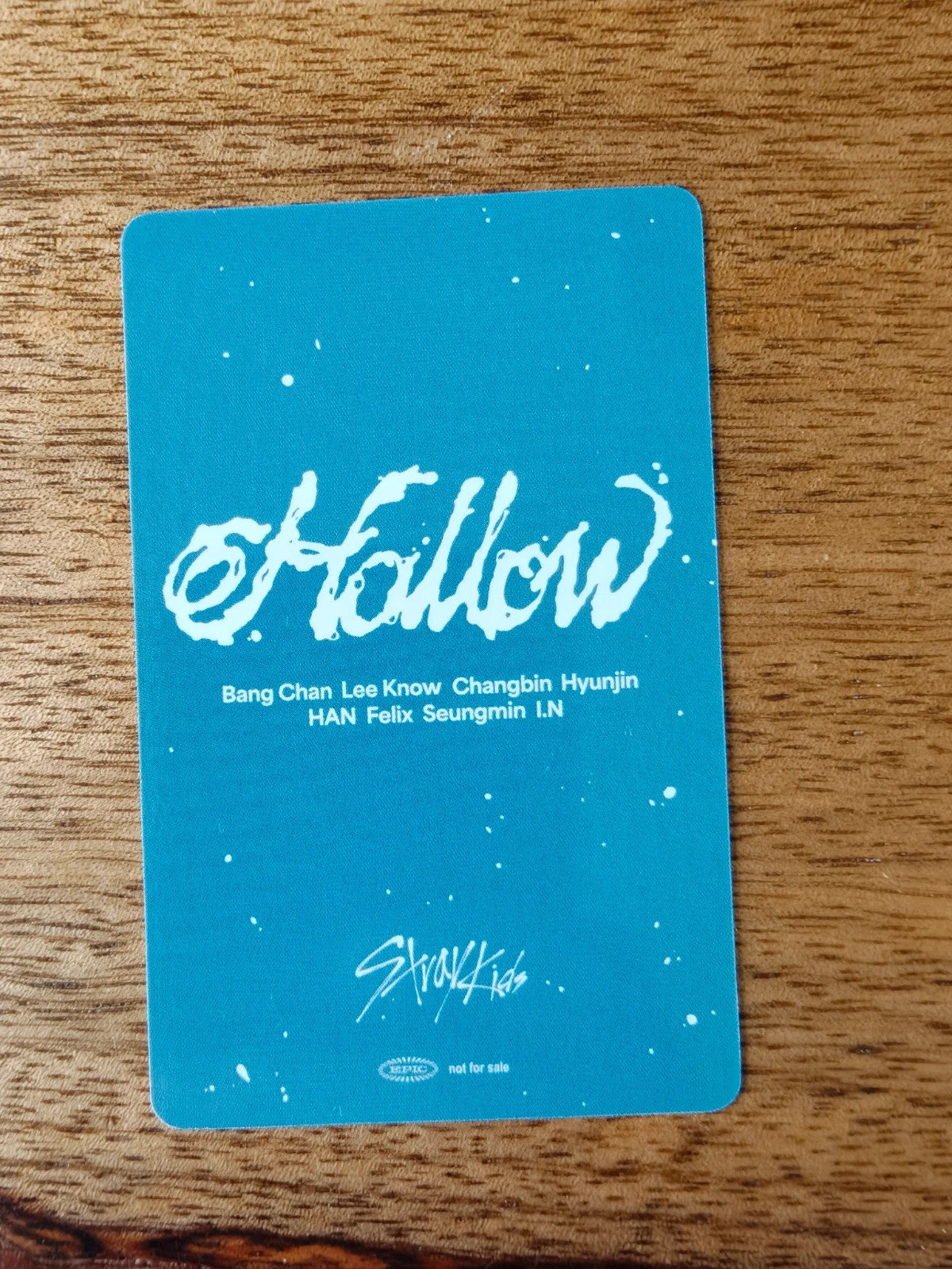 Stray Kids Bang Chan Hollow Photocard (dominATE JAPAN Shizuoka, 18 May 2025) — reverse