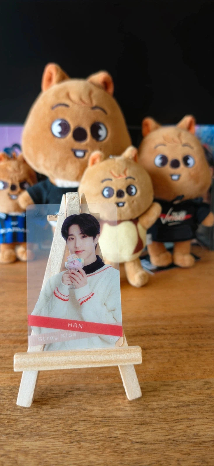 Stray Kids Han FamilyMart Clear Photocard (Crunch Chocolate Collaboration) — front portrait