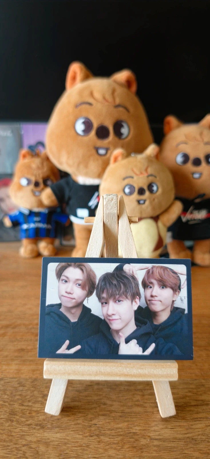 Stray Kids Han & Bang Chan & Felix I AM NOT Unit Photocard, front of photocard