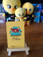 Stray Kids Felix SKZ TOY WORLD Photocard (Blu-ray Tower Records POB) — reverse