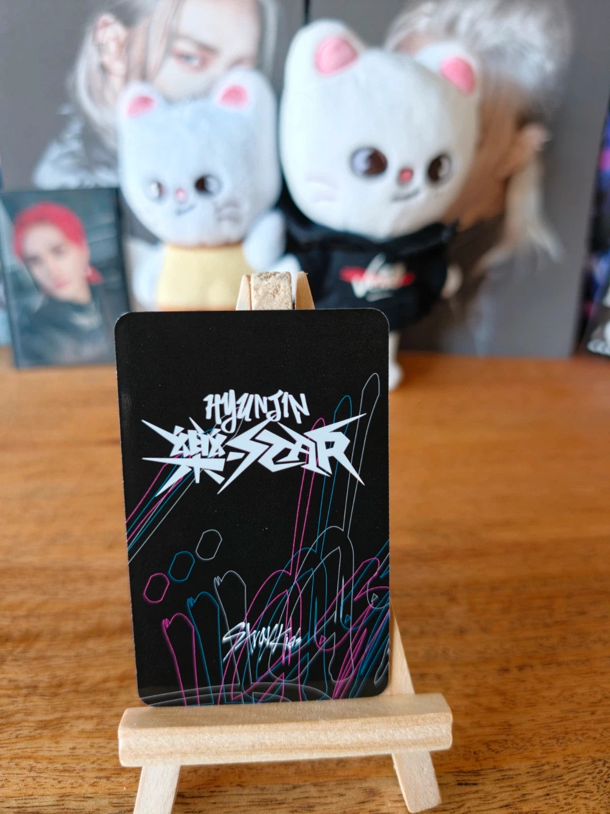 Stray Kids Hyunjin ROCK-STAR Photocard (NEMO Ver.) — reverse