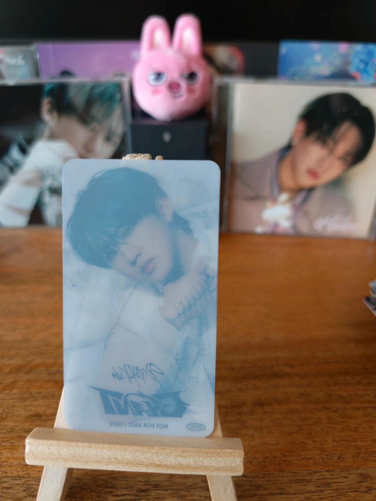 Stray Kids Changbin GIANT Clear Bookmark (HMV POB) — reverse
