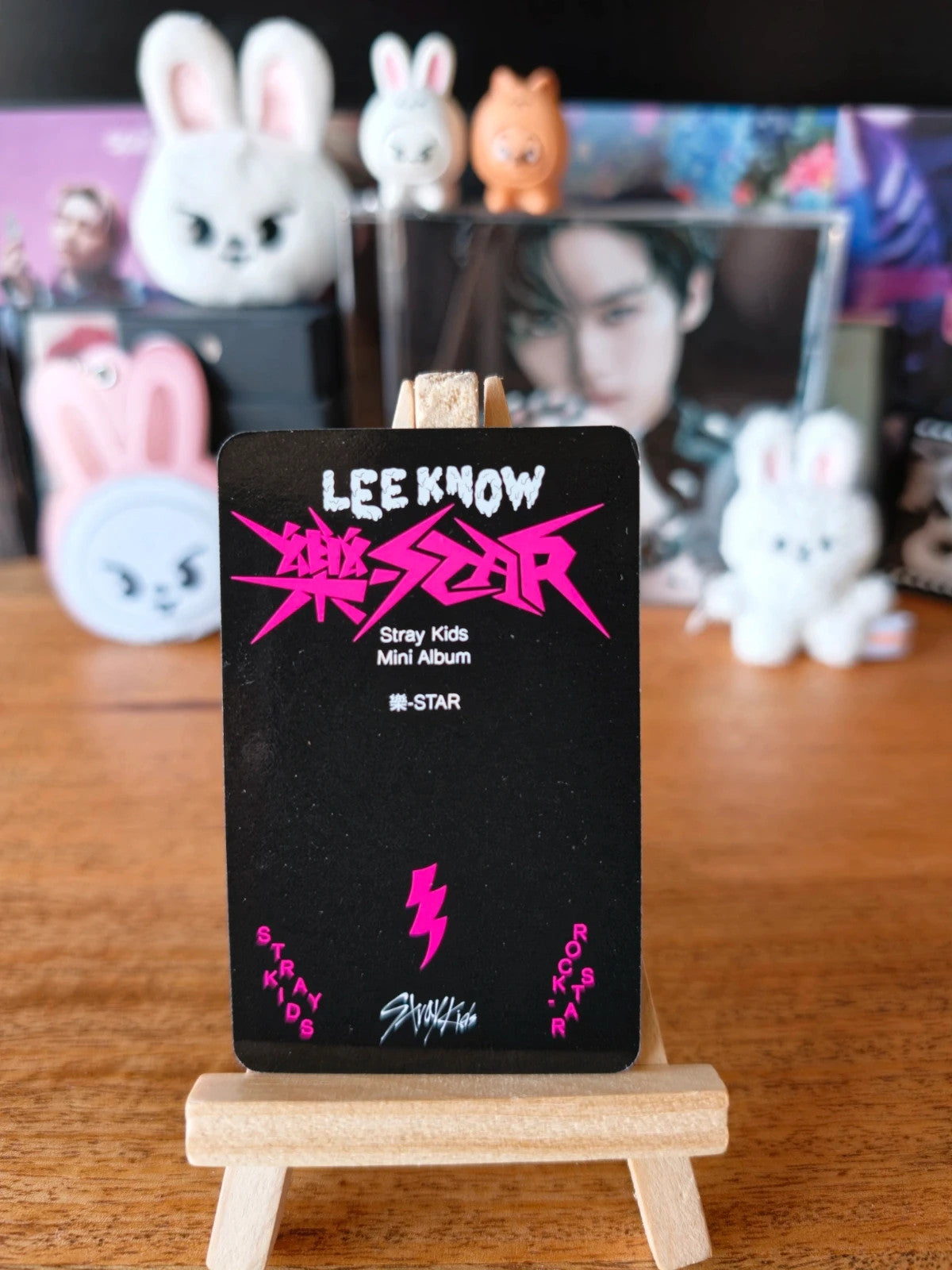 Stray Kids Lee Know ROCK-STAR Photocard (Postcard POB) — reverse