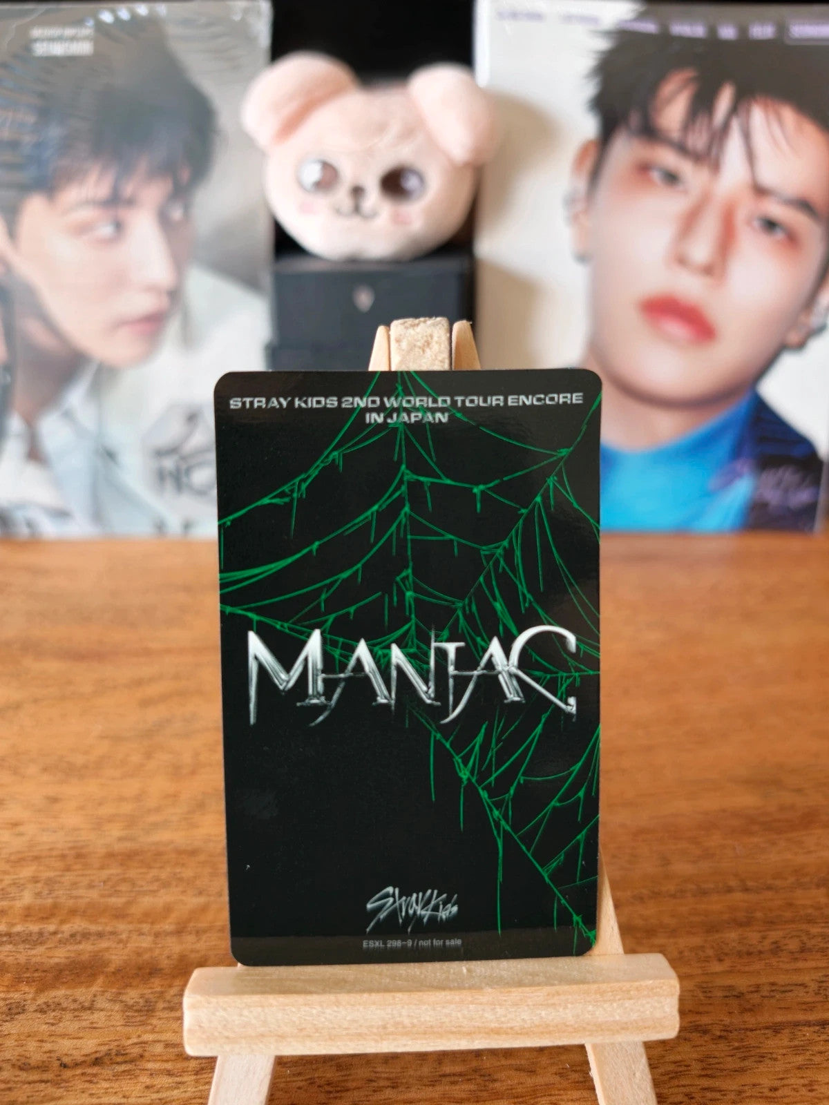 Stray Kids Seungmin MANIAC ENCORE in Japan Photocard (Blu-ray) — reverse