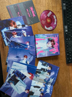 Stray Kids Seungmin ROCK-STAR Album (Postcard Ver.), CD and printed inclusions laid out