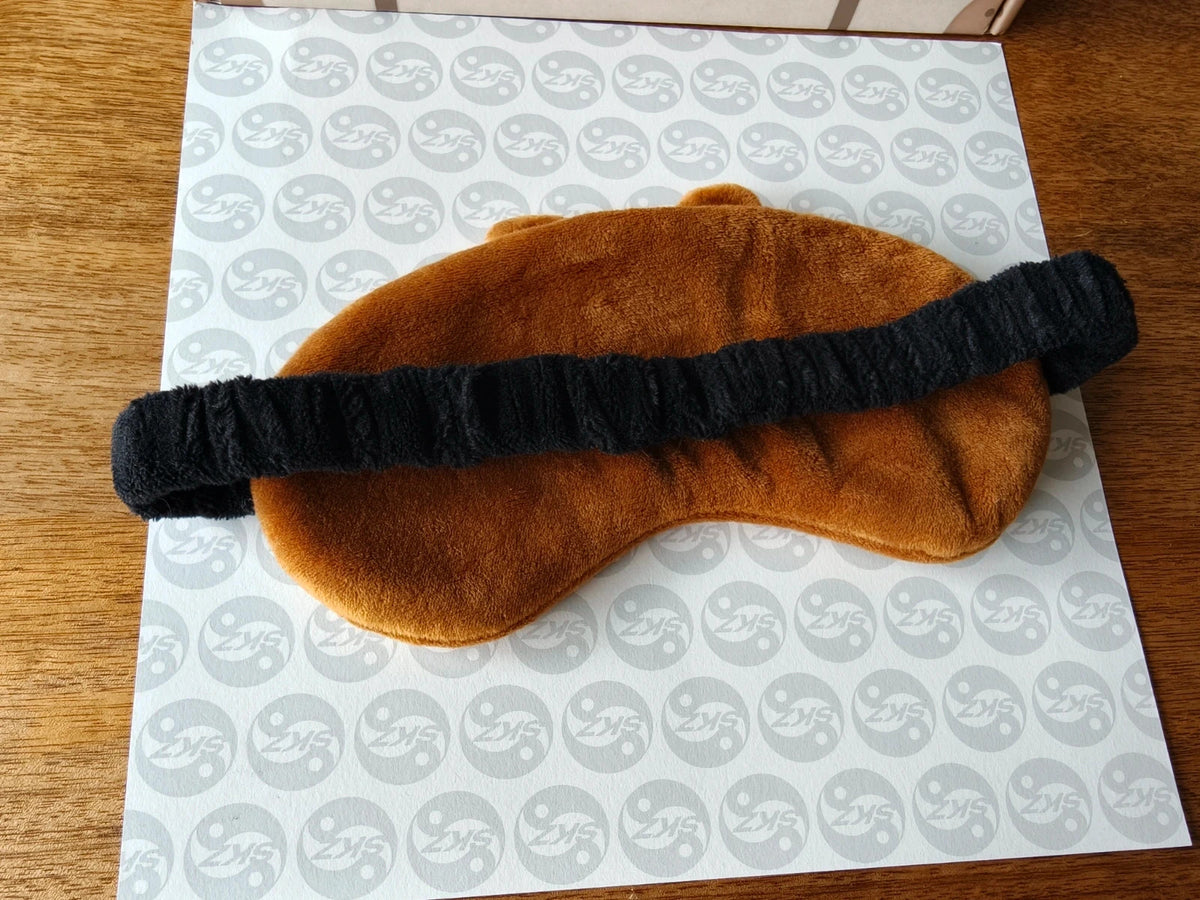 Stray Kids SKZOO HAN QUOKKA Sleep Mask, back of the sleep mask showing black elastic strap