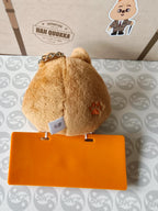 Stray Kids SKZOO HAN QUOKKA Name Bag Charm (TOY WORLD), back of the plush name charm and orange plate