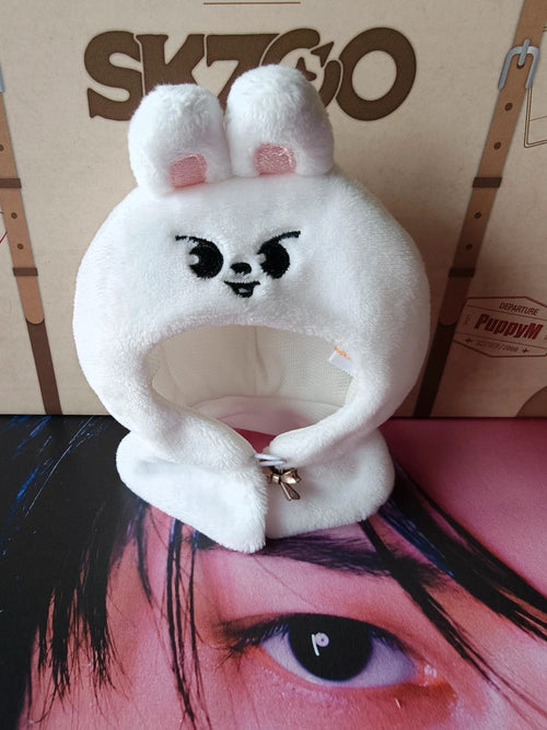 Stray Kids SKZOO Leebit Plush Hooded Coat — front view