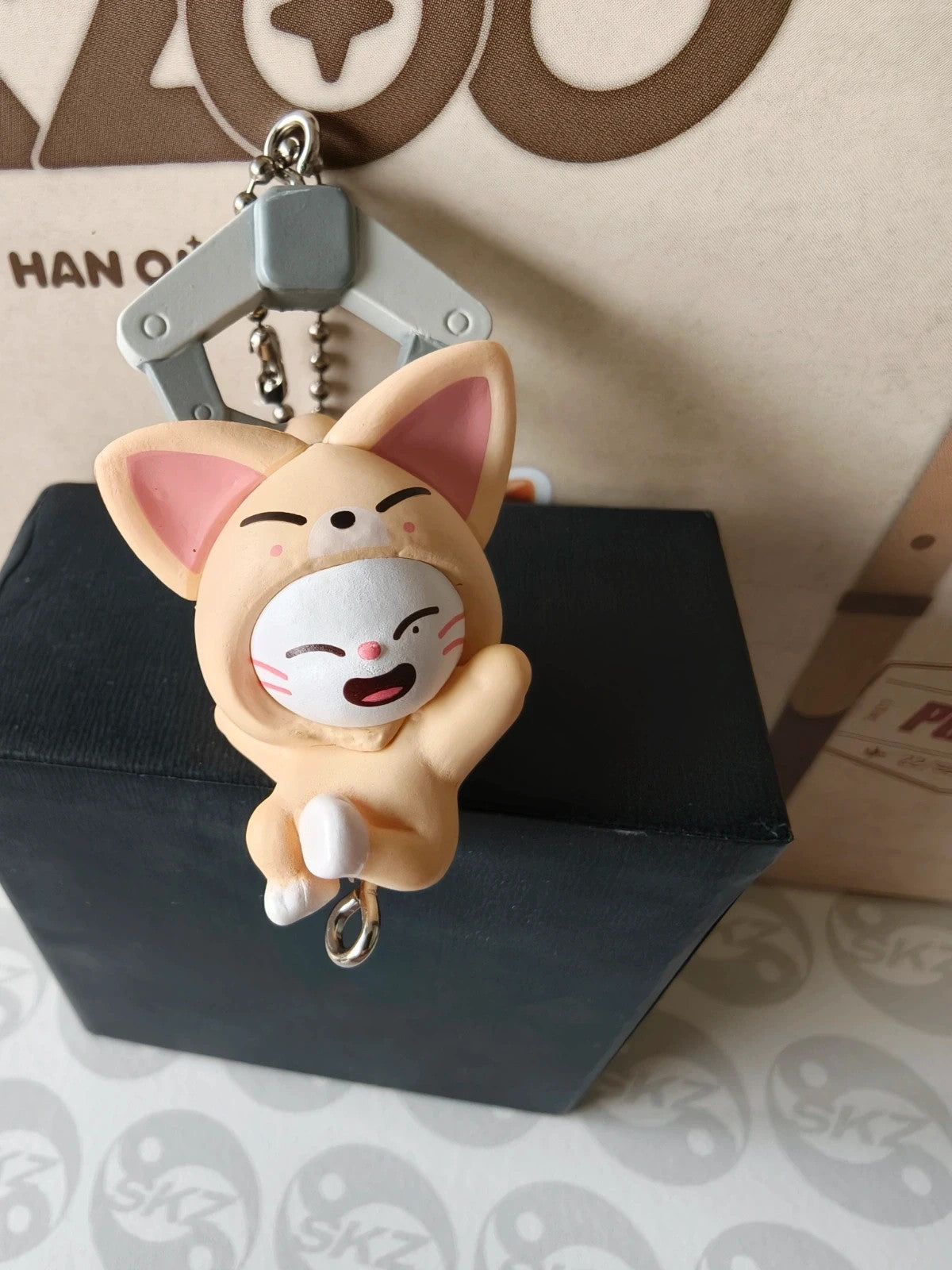 Stray Kids SKZOO Jiniret Hanging Gacha Keyring (FoxI.Ny Suit) — front view
