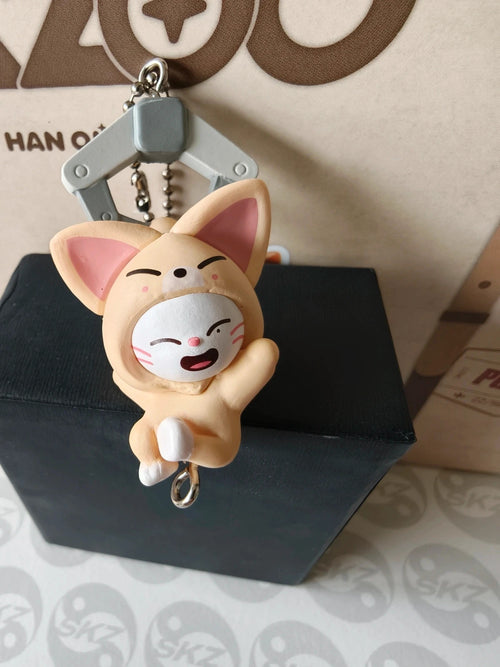 Stray Kids SKZOO Jiniret Hanging Gacha Keyring (FoxI.Ny Suit) — front view