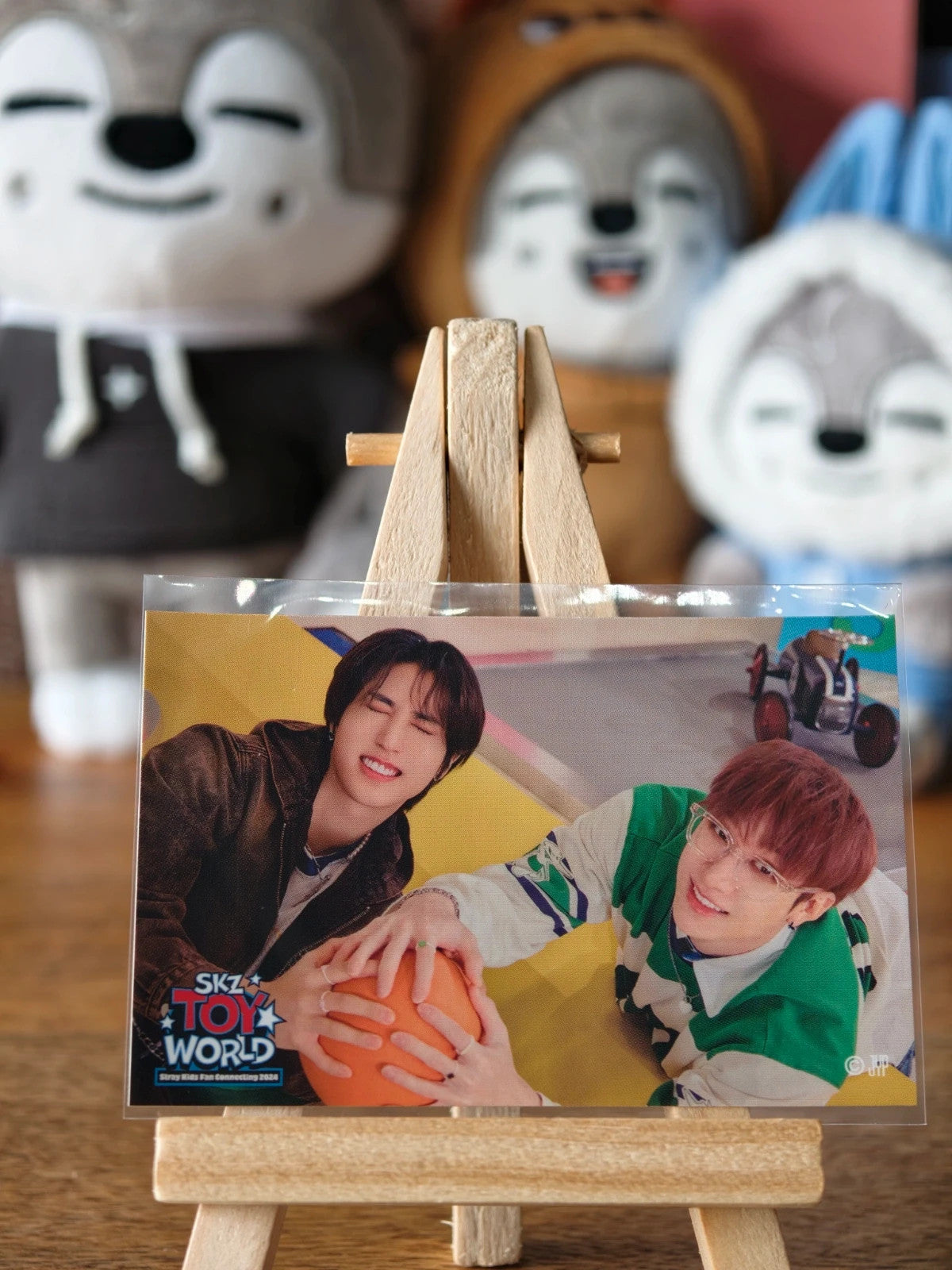 Stray Kids Bang Chan & Han SKZ TOY WORLD Unit Photo Sticker (Venue Lottery, Unit Design) — printed photo side