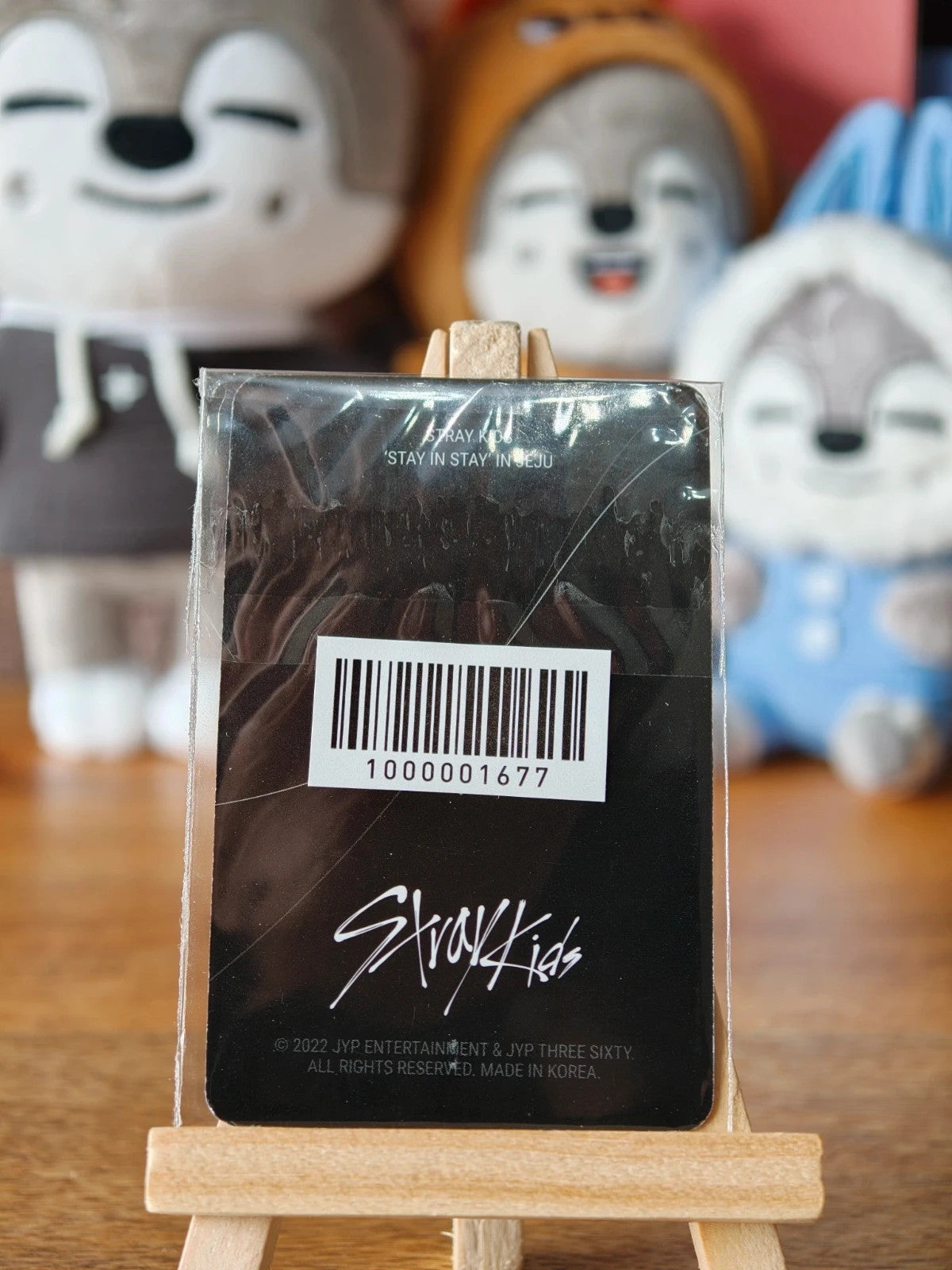 Stray Kids Bang Chan Photocard (Stay in STAY in Jeju POB), reverse of photocard