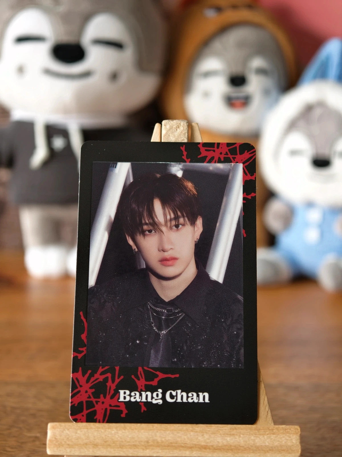 Stray Kids Bang Chan dominATE in Japan 2024 Polaroid-style Photocard (Polaroid Set) — front