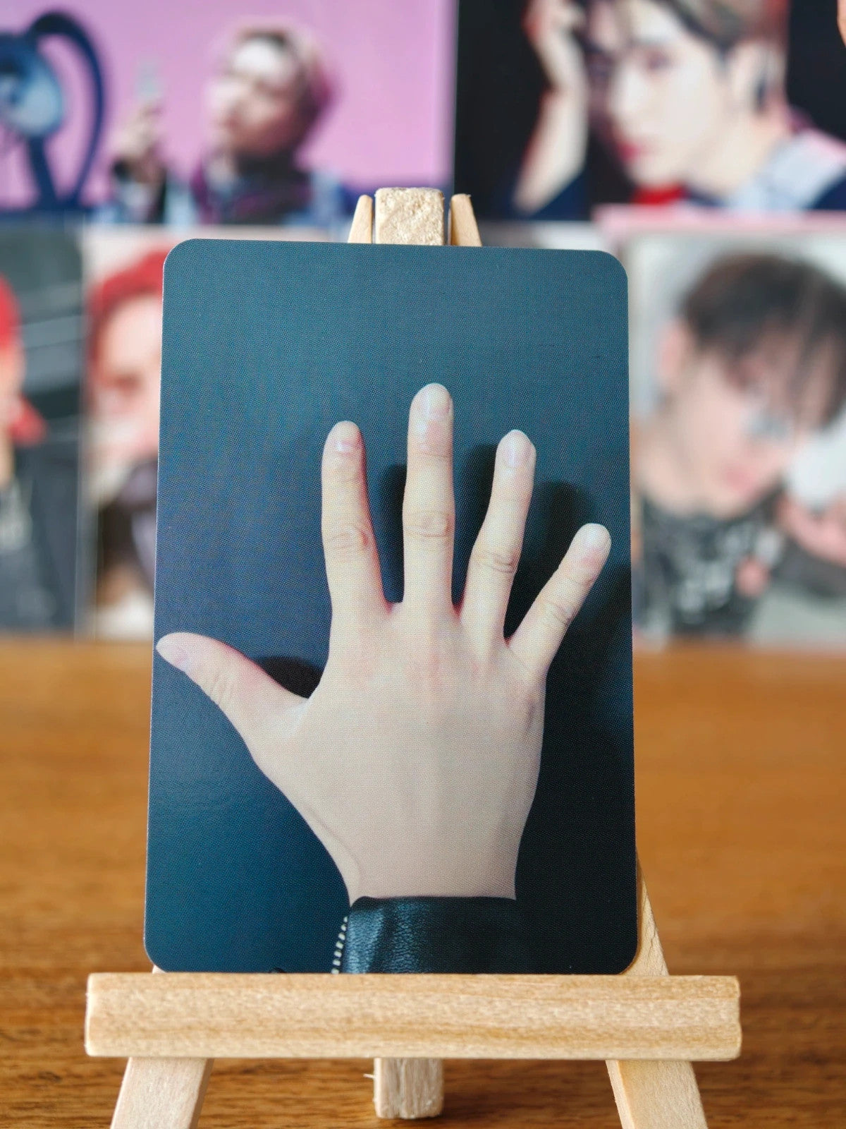 Stray Kids Changbin ROCK-STAR Photocard (Double-sided) — hand photograph side