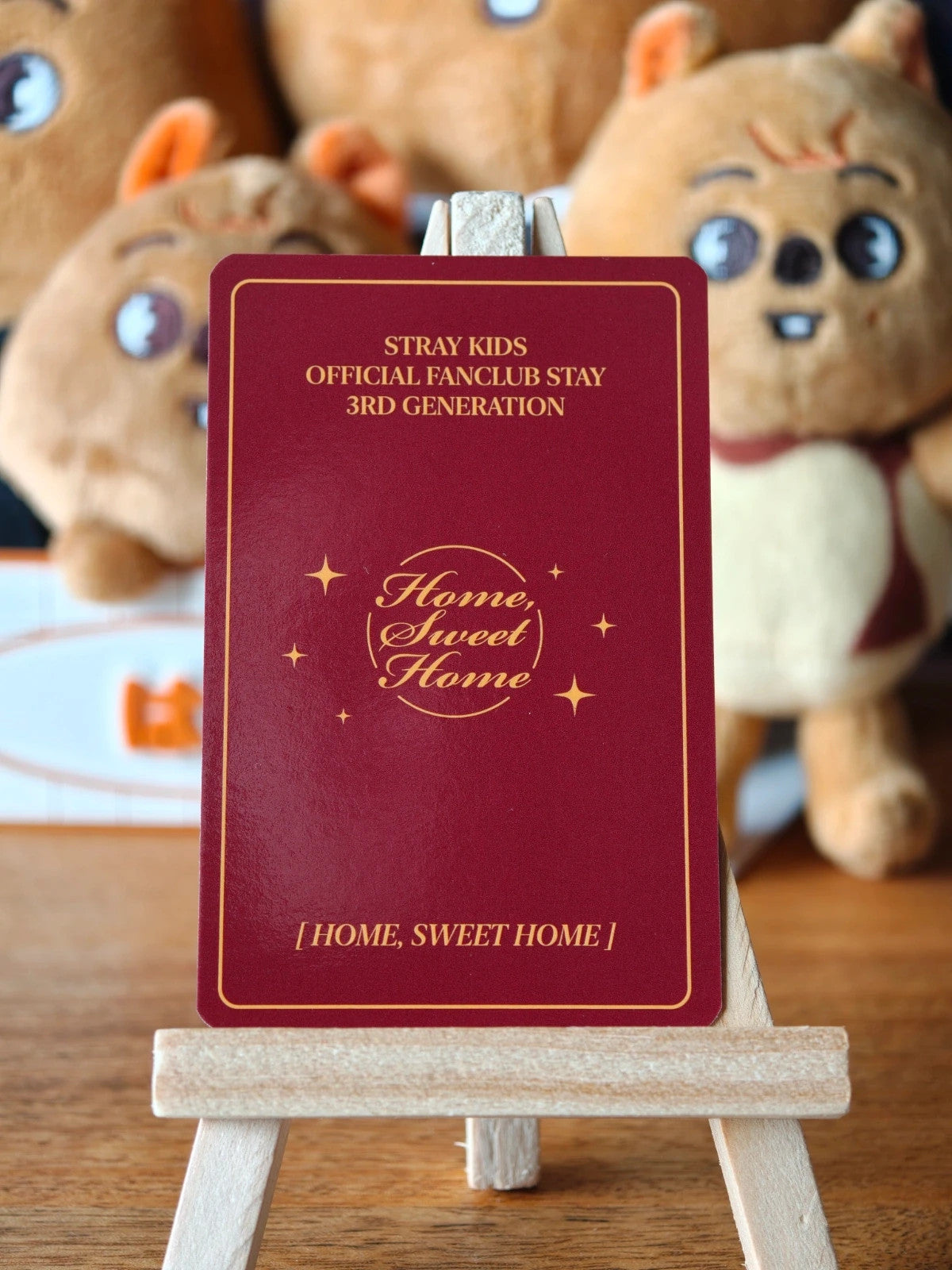 Stray Kids Han HOME, SWEET HOME Photocard (Kit Photocard) — reverse design