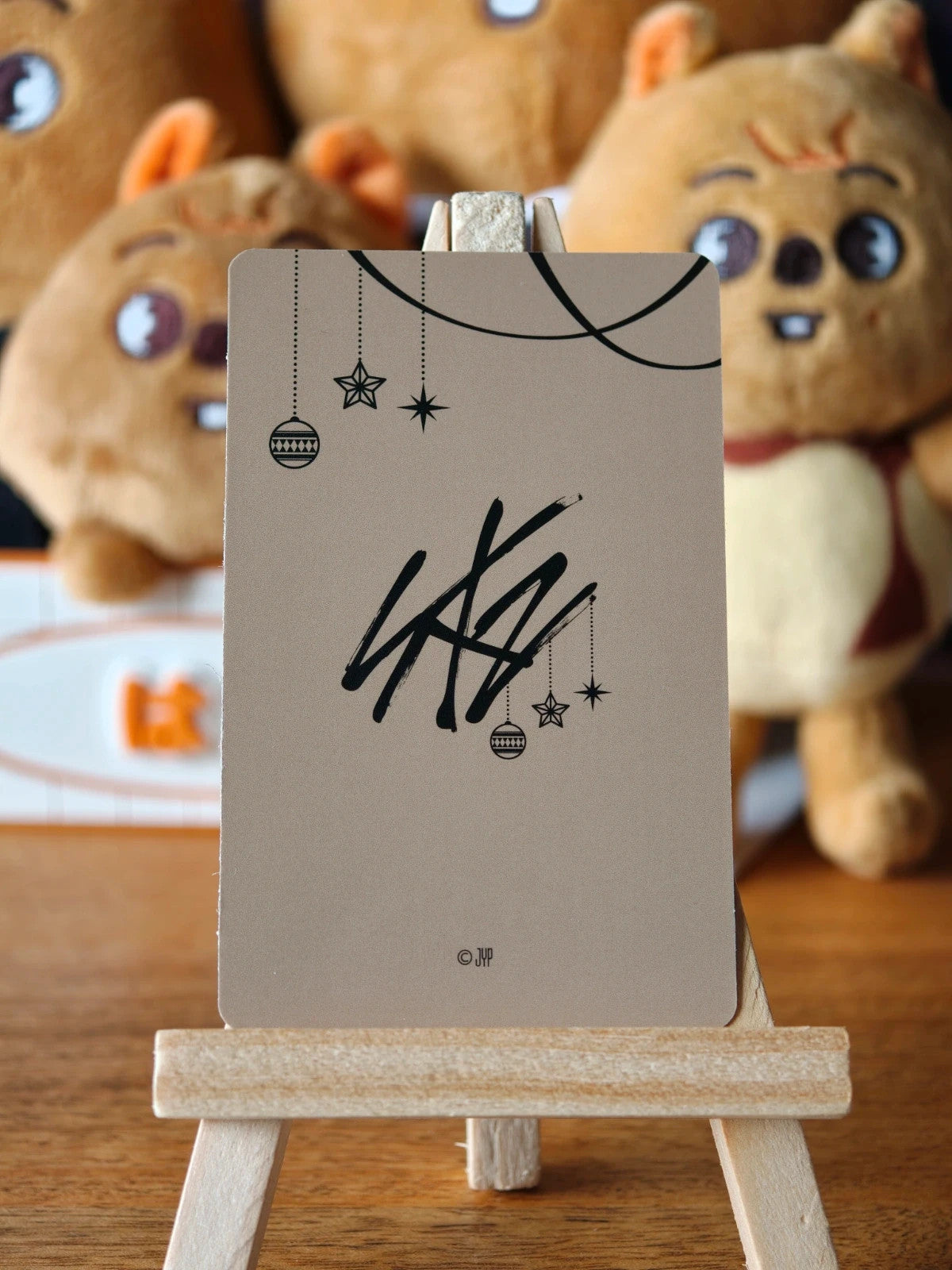 Stray Kids Han Xmas POPUP STORE 2023 Photocard (Photocard Set B) — reverse design