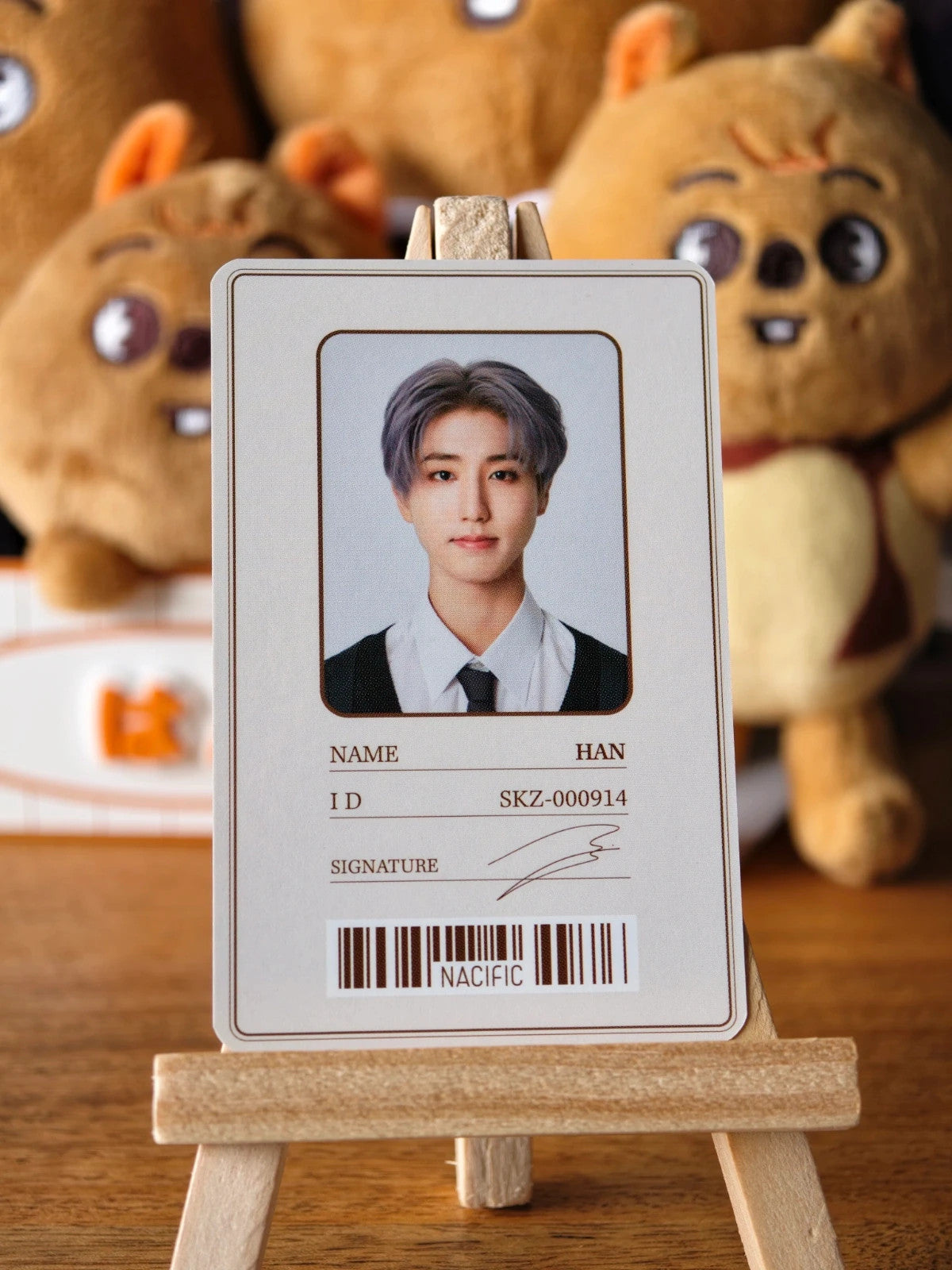 Stray Kids Han NACIFIC Photocard (Round 22 Final Story) — ID-style reverse