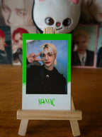 Stray Kids Hyunjin MANIAC in Seoul Polaroid-style Photocard (Pre-order Polaroid, White Design) — front