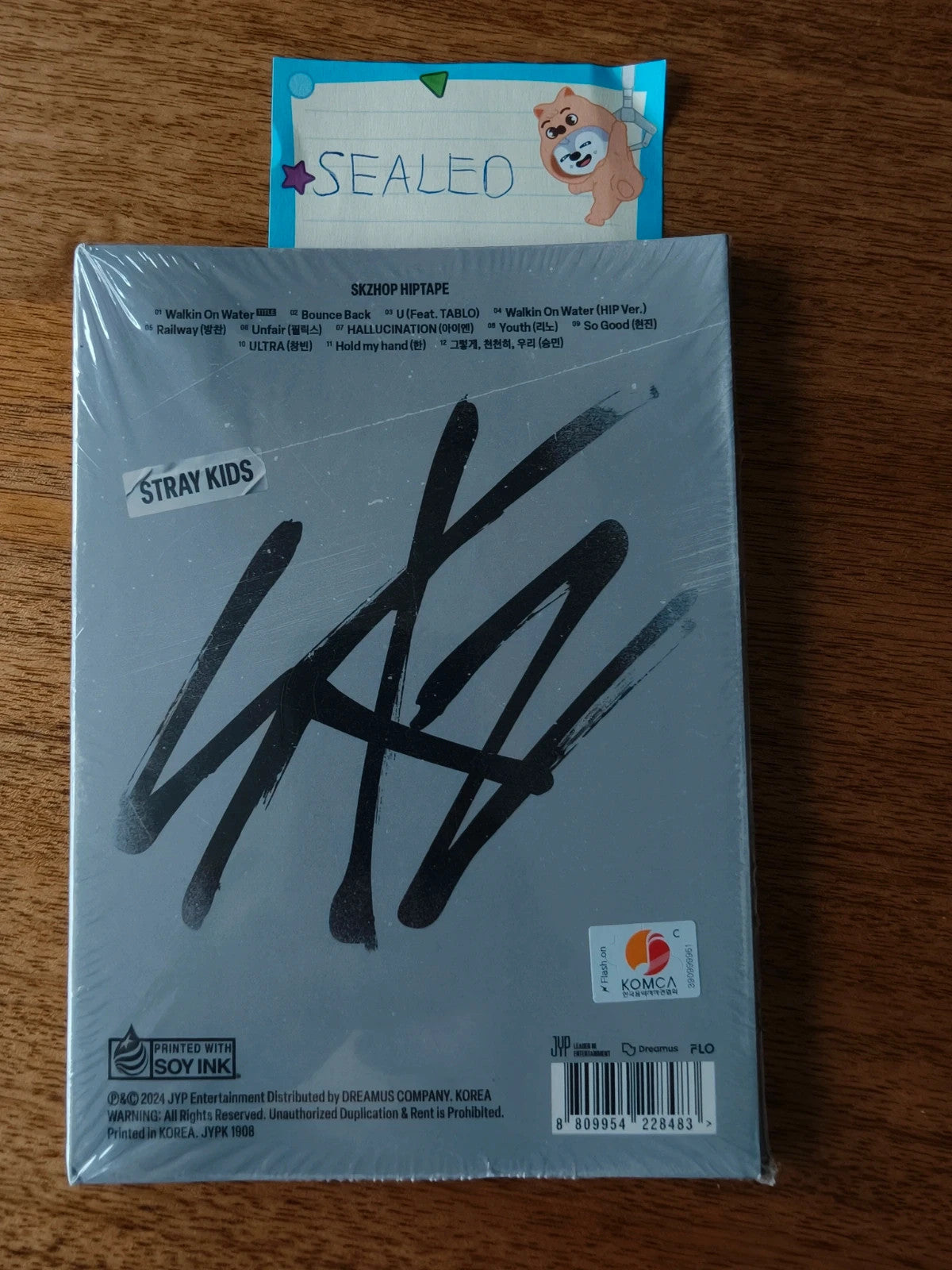 Stray Kids Hyunjin HOP Album (Accordion Ver., Sealed) — back cover