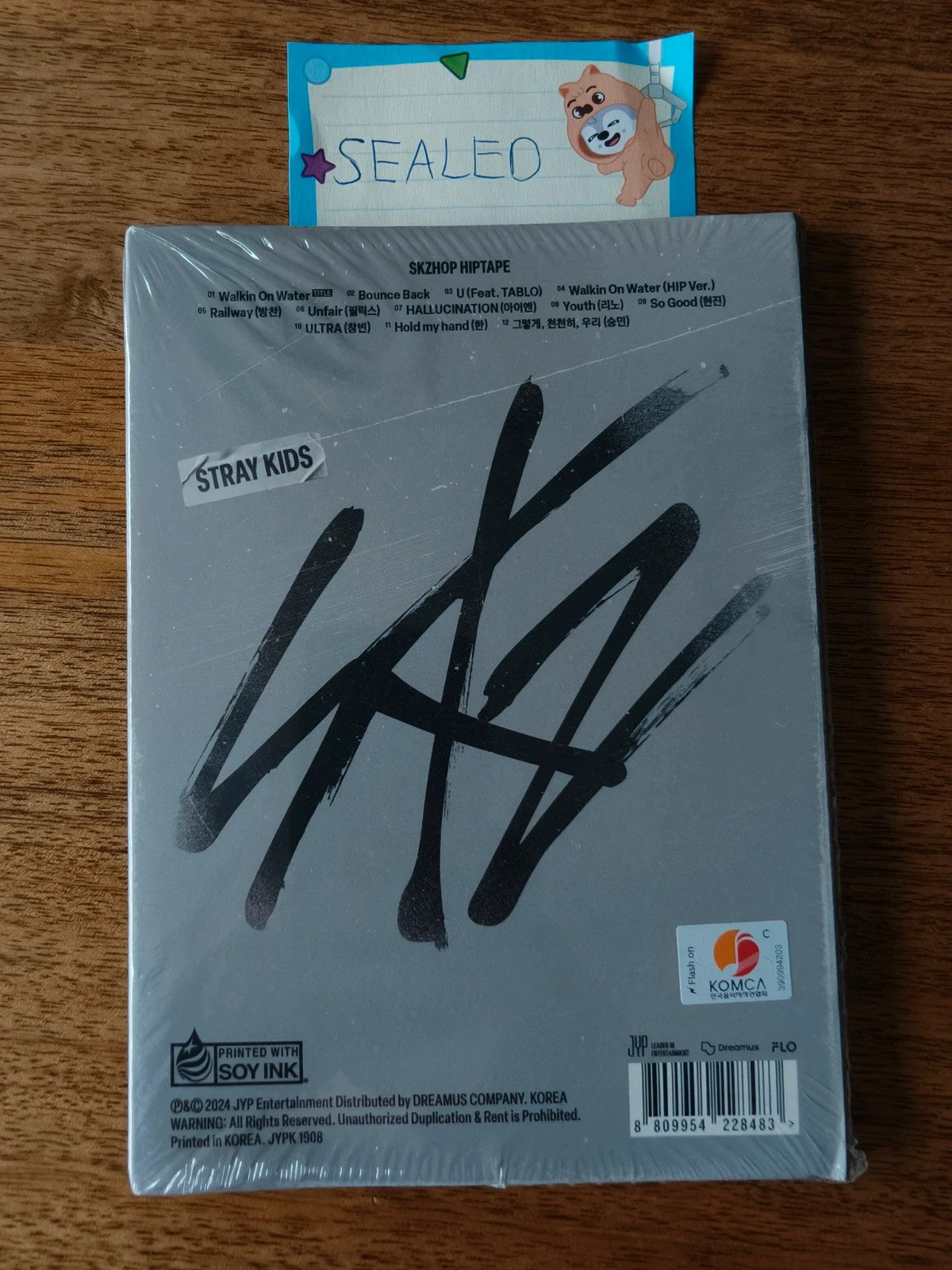 Stray Kids Han HOP Album (Accordion Ver., Sealed) — back cover