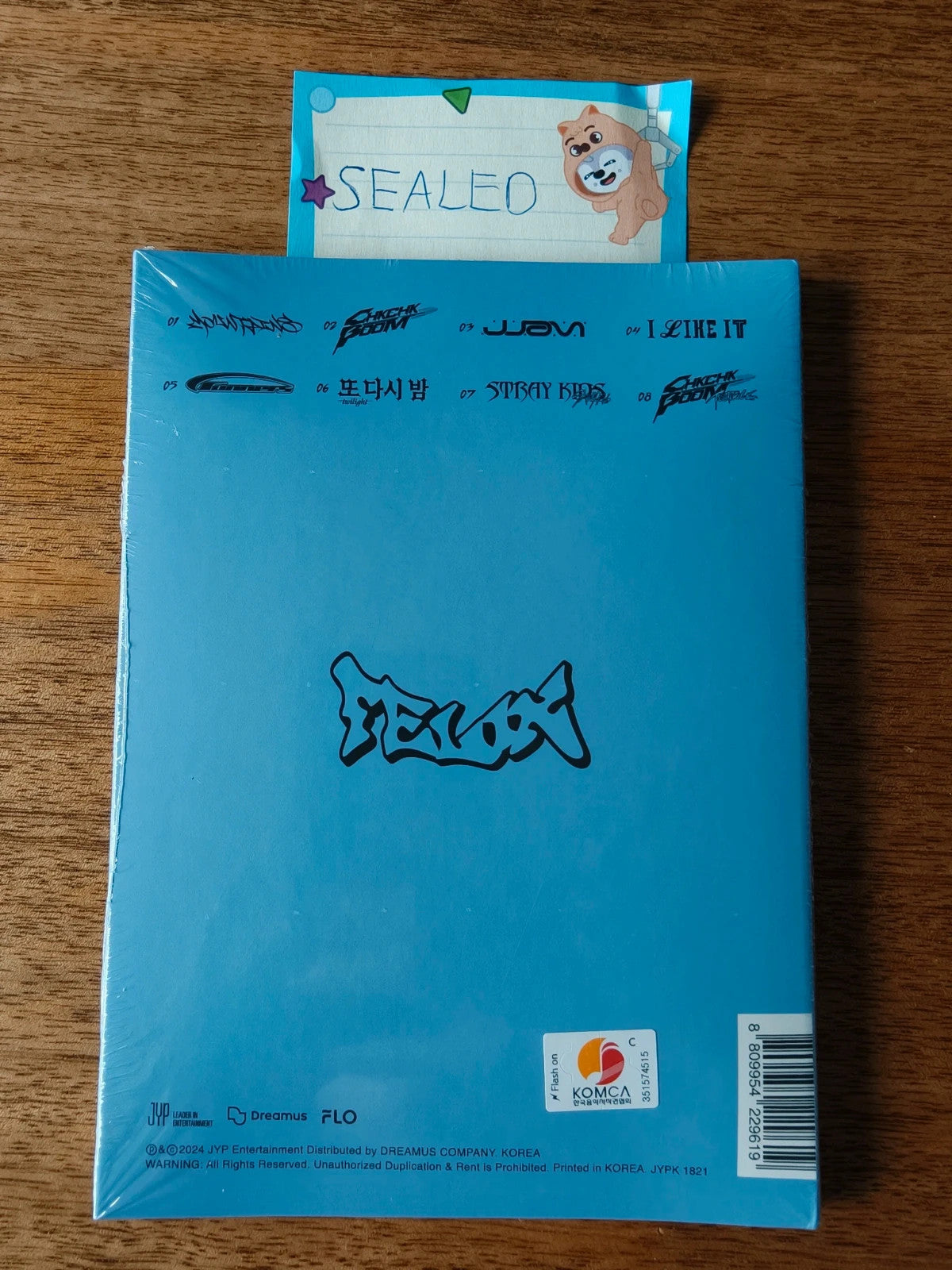 Stray Kids Felix ATE Album (Accordion Ver., Sealed) — back cover