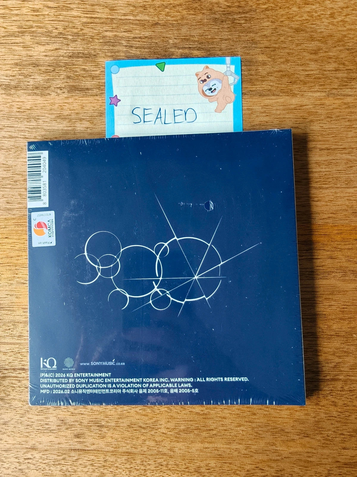 ATEEZ Mingi GOLDEN HOUR : Part.4 Album (Digipack Ver., Sealed) — sealed album reverse