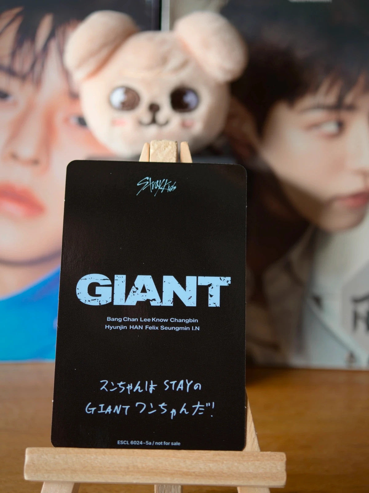 Stray Kids Seungmin GIANT Photocard (Limited Album, A Design) — reverse