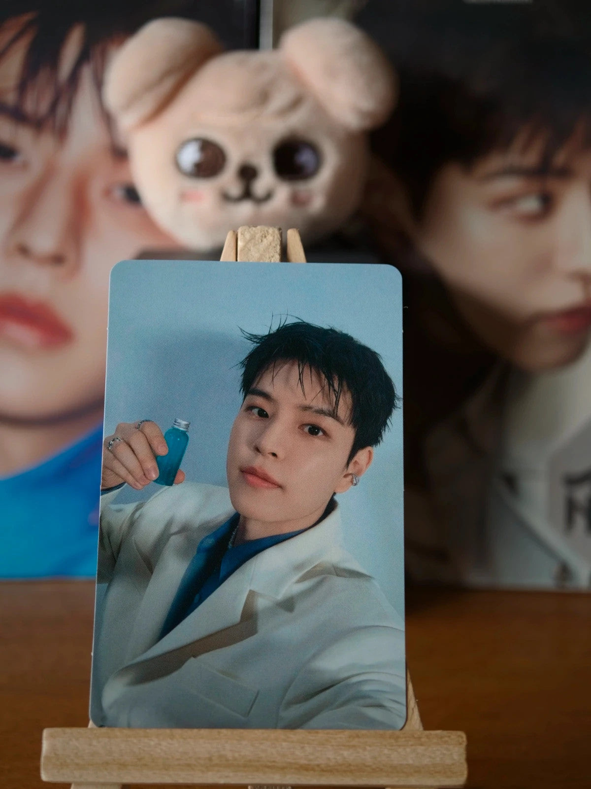 Stray Kids Seungmin GIANT Photocard (Fanclub Double-sided, C Design) — second portrait side