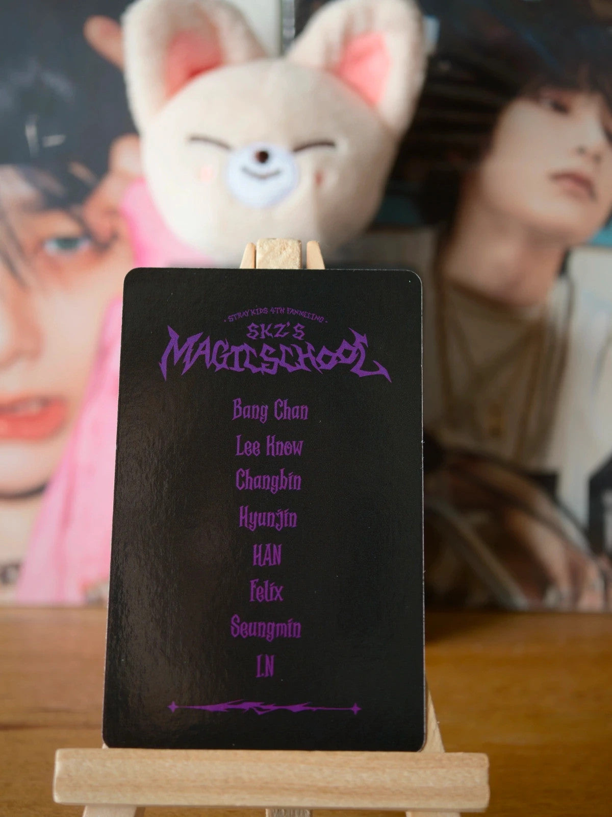 Stray Kids I.N SKZ'S MAGIC SCHOOL Photocard (Online Benefit) — reverse