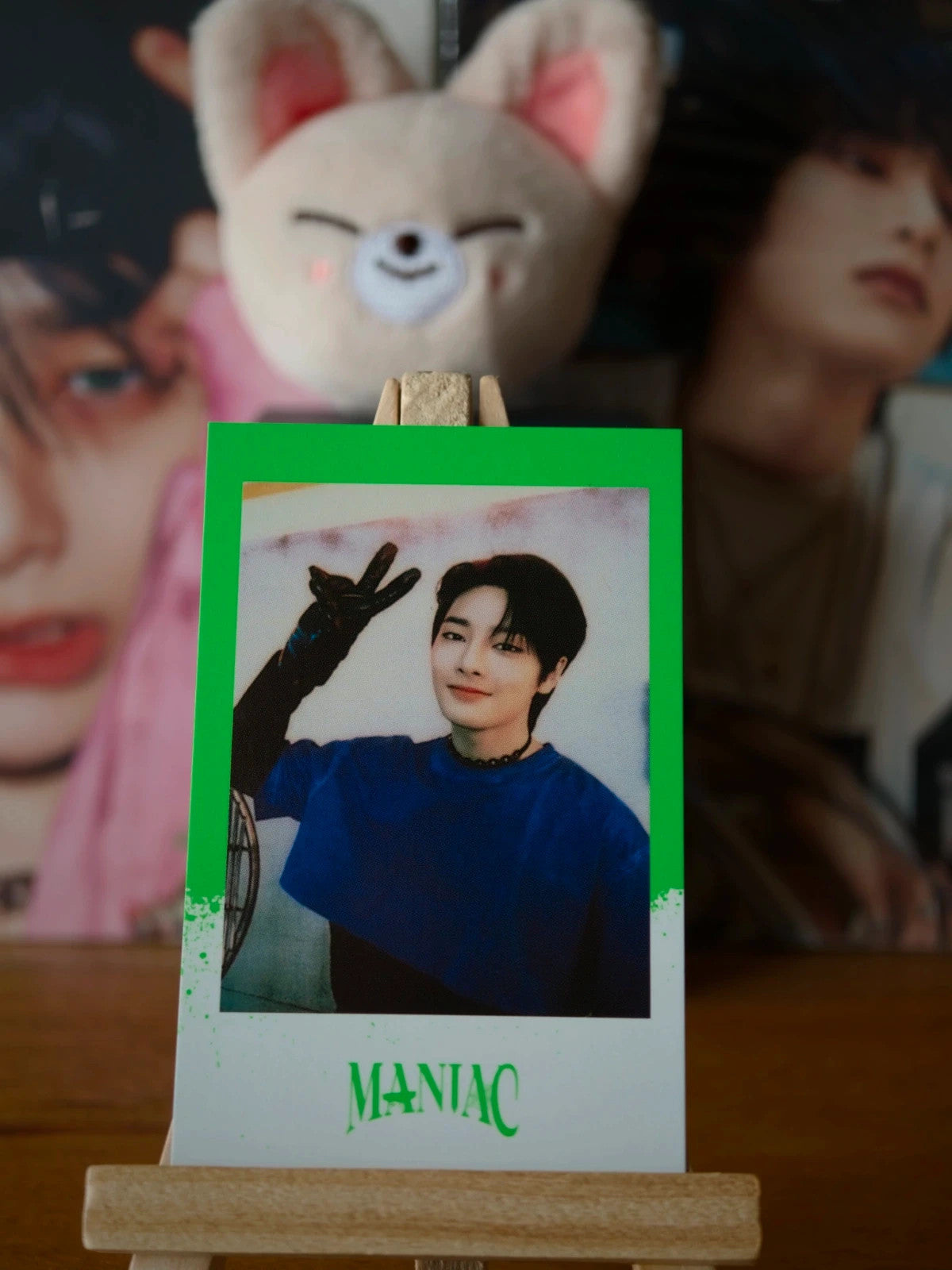 Stray Kids I.N MANIAC in Seoul Polaroid-style Photocard (Pre-order Polaroid, White Design) — front