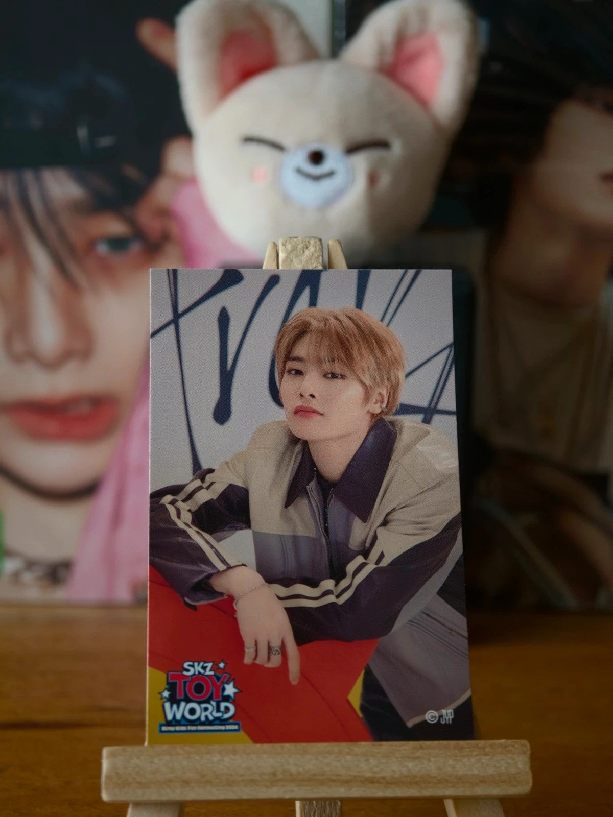 Stray Kids I.N SKZ TOY WORLD Photo Sticker (Venue Lottery, B Design) — printed photo side