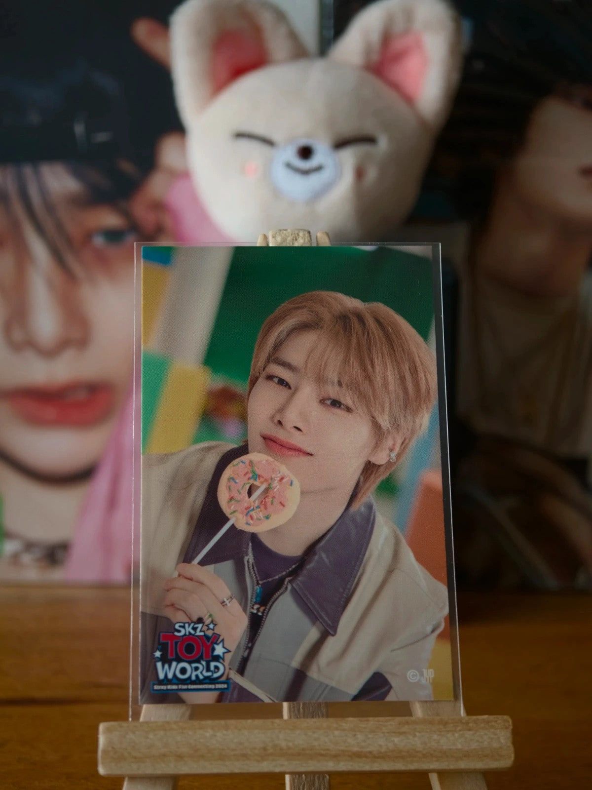 Stray Kids I.N SKZ TOY WORLD Photo Sticker (Venue Lottery, A Design) — printed photo side