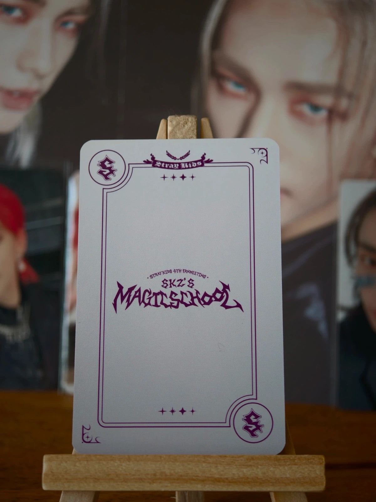Stray Kids Hyunjin SKZ'S MAGIC SCHOOL Photocard (Collect Book, Design 2) — reverse