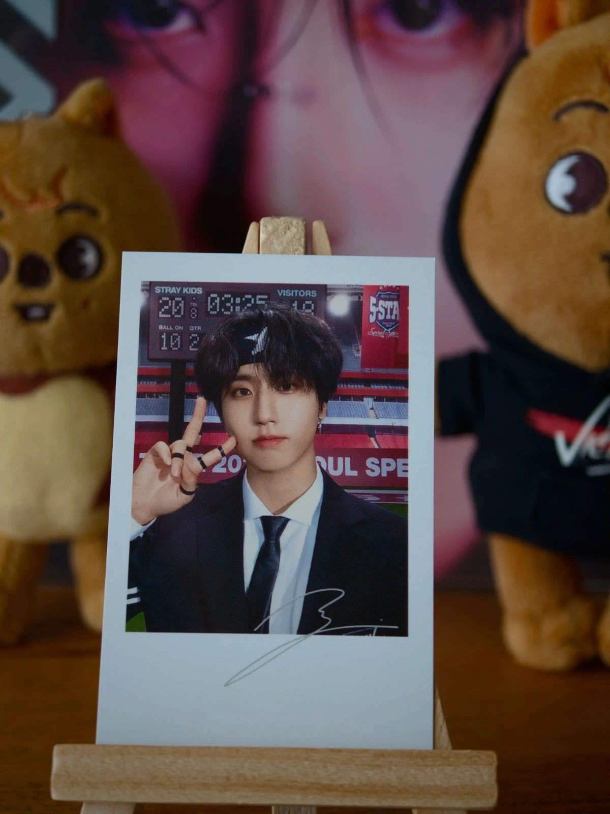 Stray Kids Han 5-STAR Seoul Special Polaroid-style Photocard (Printed-signature Polaroid) — front
