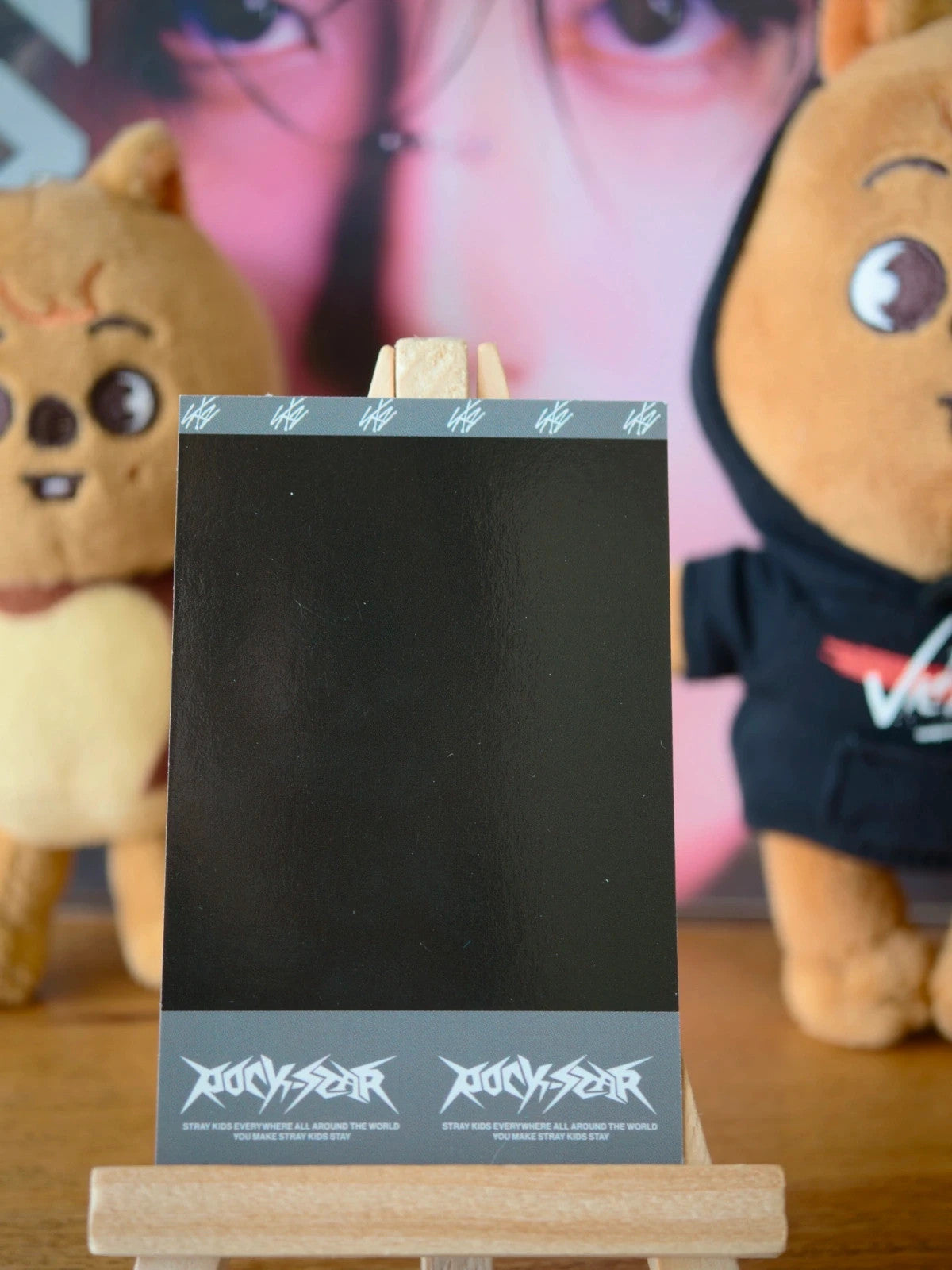 Stray Kids Han ROCK-STAR Photocard (Soundwave Lucky Draw Round 4, Polaroid-style) — reverse