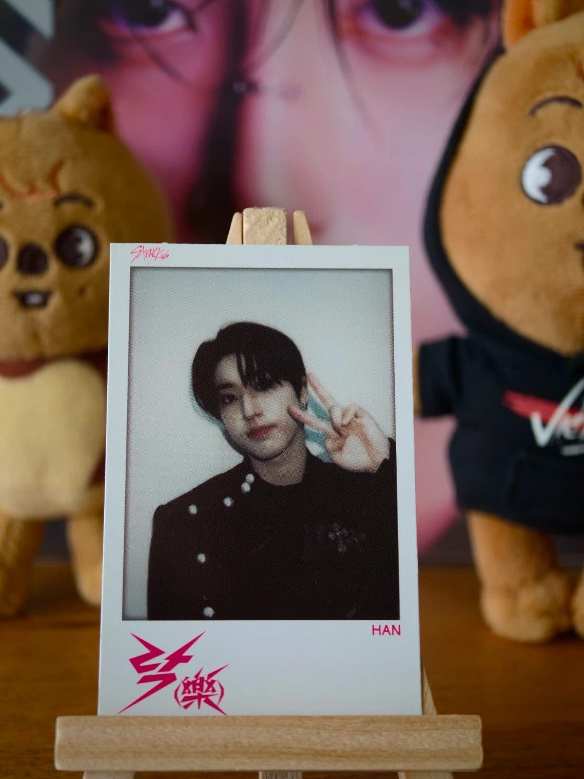 Stray Kids Han ROCK-STAR Photocard (Soundwave Lucky Draw Round 4, Polaroid-style) — front