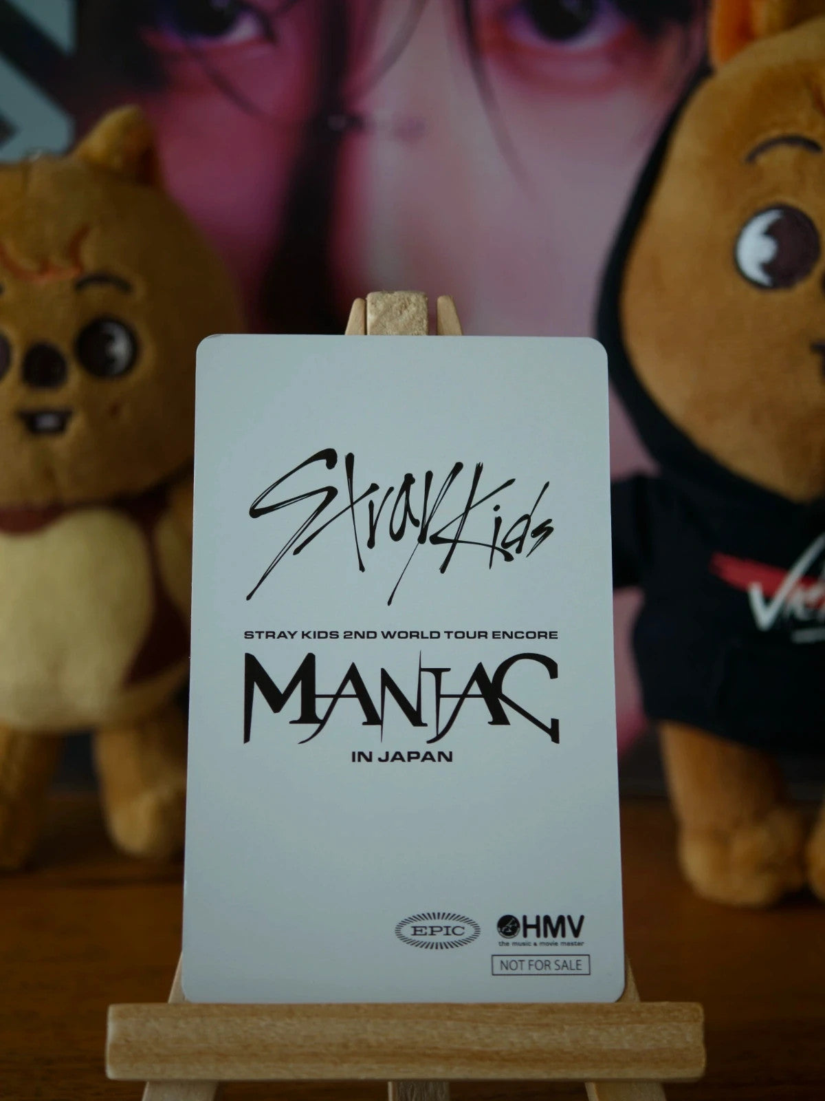 Stray Kids Han MANIAC ENCORE in Japan Photocard (Blu-ray HMV POB) — reverse