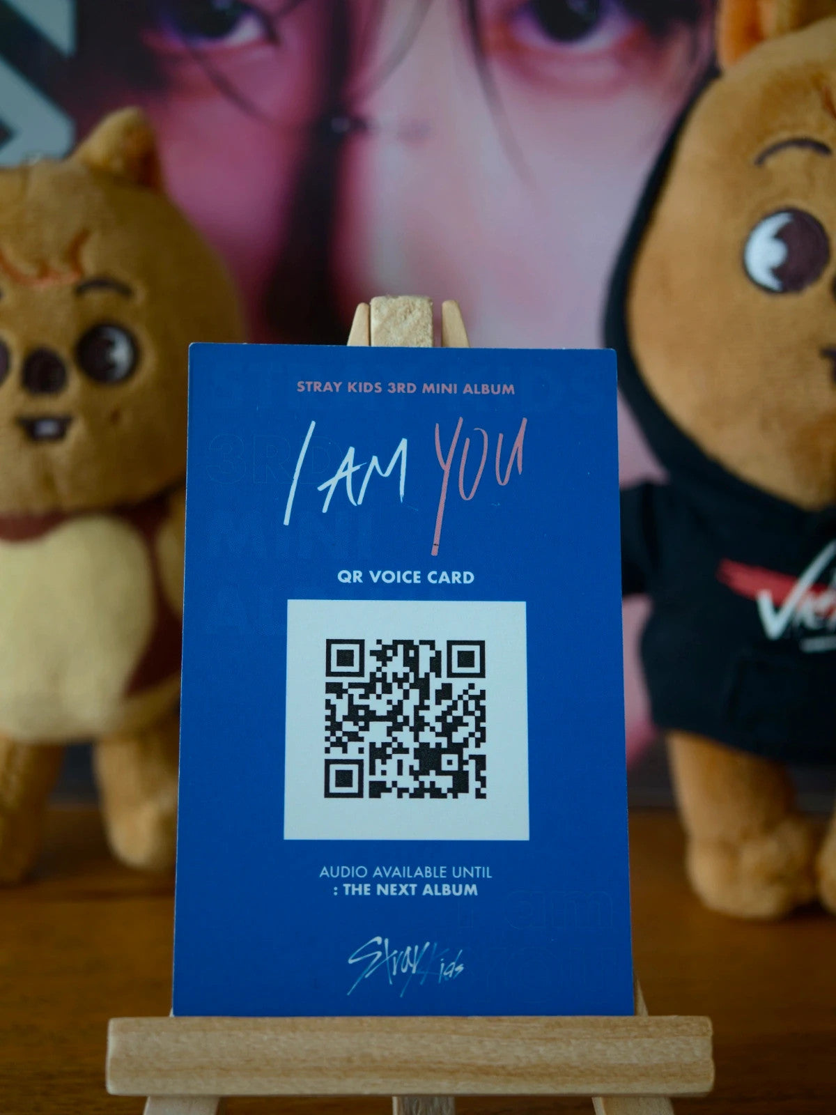 Stray Kids Woojin & Han I am YOU Unit Photocard (QR Voice Card) — QR voice-card reverse