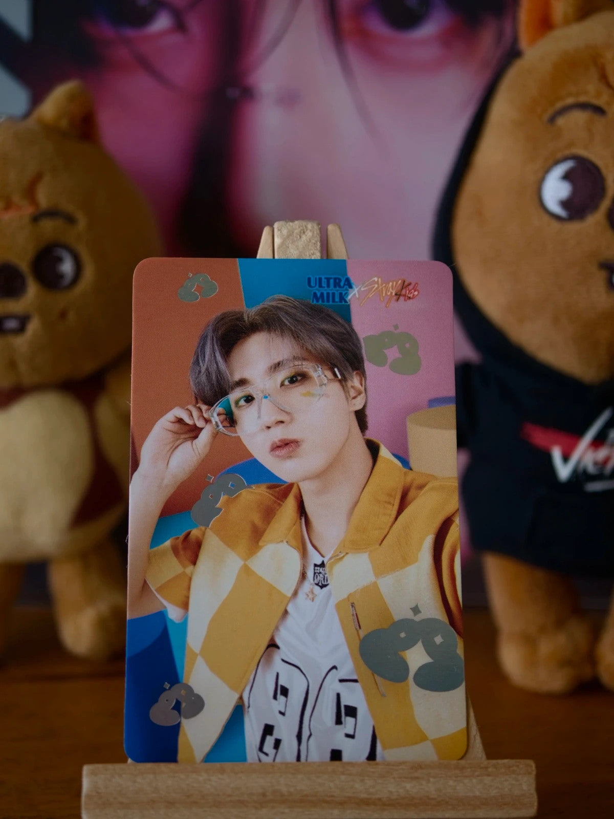 Stray Kids Han Ultra Milk Photocard (Holographic Design) — printed photo design